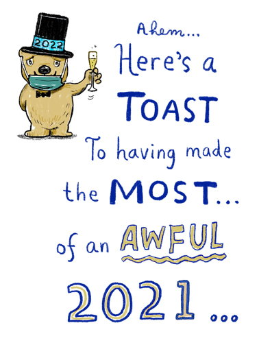 2021 Toast New Year's Card Cover