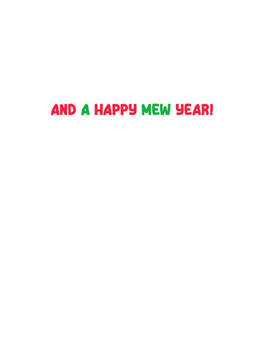 3 Cats Meowy Christmas Christmas Ecard Inside