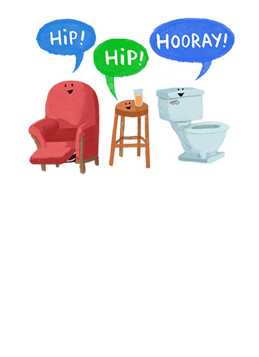 3 Chairs Father's Day Ecard Cover