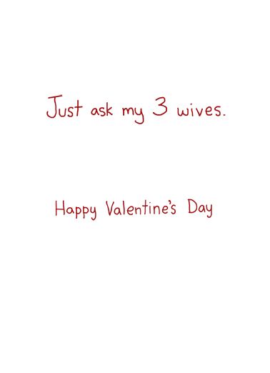 3 Wives Valentine's Day Ecard Inside