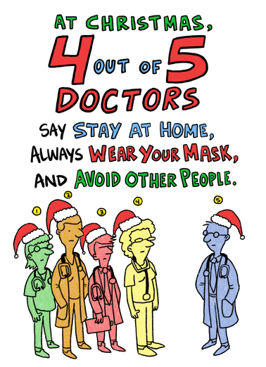 4 Out Of 5 Xmas Pandemic Ecard Cover