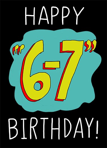 6 7 Birthday Birthday Ecard Cover