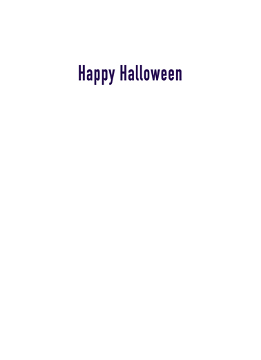 6 Feet Hal Blank Halloween Card Inside