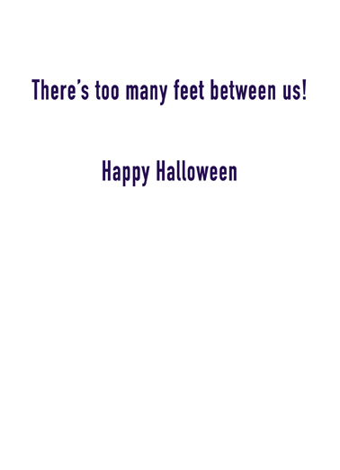 6 Feet Hal Halloween Card Inside