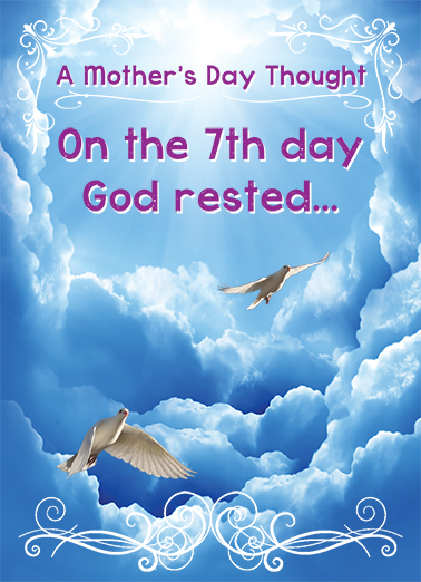 7th Day 5x7 greeting Card Cover