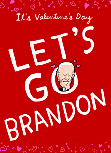 A Brandon Valentine Funny Political Card Cover