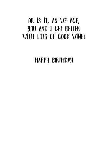 A Great Wine Birthday Ecard Inside