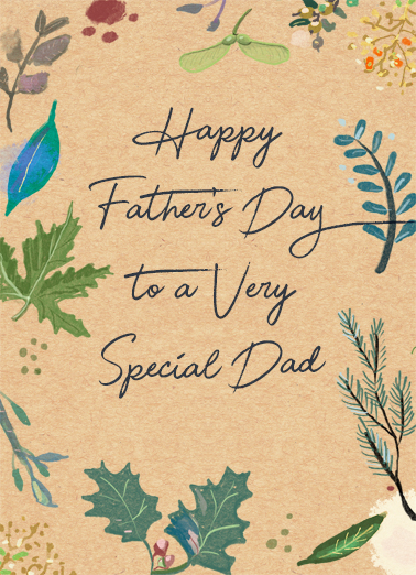 A Very Special Dad For Him Card Cover