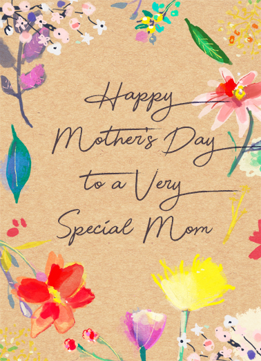 A Very Special Mom Tim Card Cover