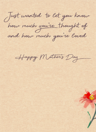 A Very Special Mom Mother's Day Card Inside