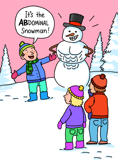 Abdominal Snowman  Card Cover