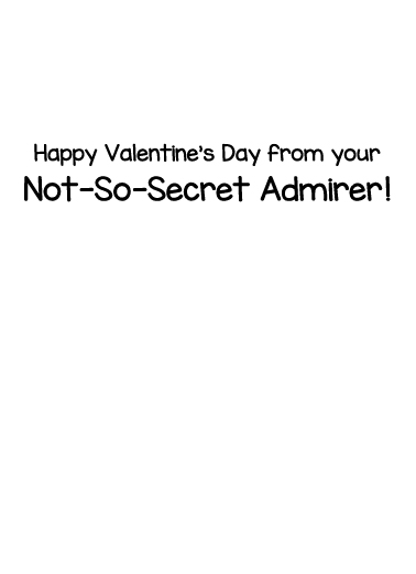 Admirer Valentine's Day Card Inside