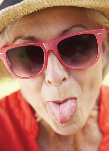 Age Is Nothing 5x7 greeting Card Cover