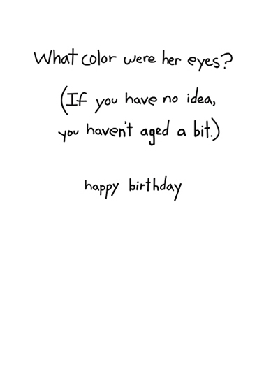 Aging Test Dirty Sexy Naughty Ecard Inside