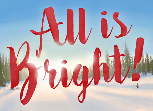 All Bright Christmas Card Cover