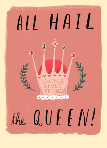 All Hail Queen For Any Mom Card Cover