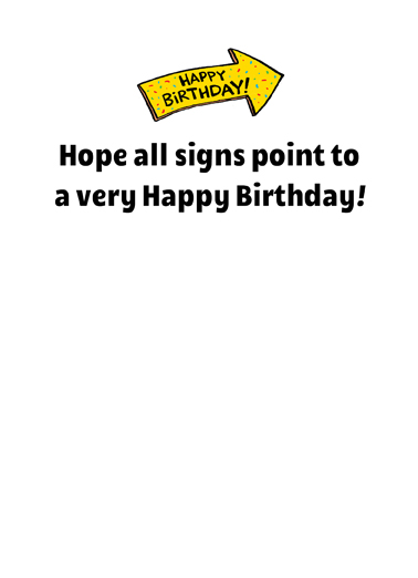 All Signs Point  Card Inside