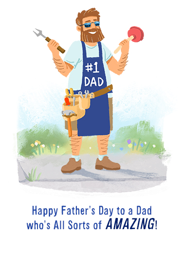 All Sorts of Amazing Father's Day Card Cover