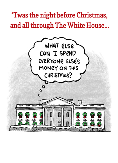 All Through The White House Christmas Card Cover