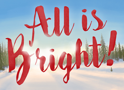 All is Bright Christmas Ecard Cover