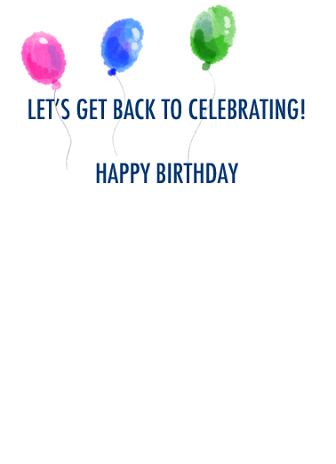 Almost Back To Normal  Ecard Inside