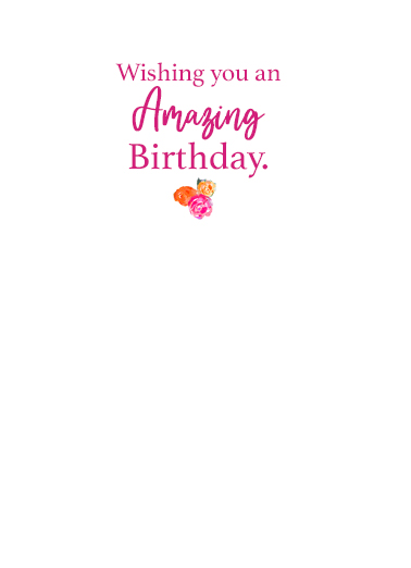 Amazing Lady Birthday Ecard Inside