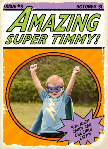 Amazing Superhero Halloween Ecard Cover