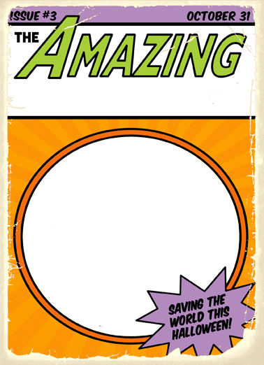 Amazing Superhero Halloween Ecard Cover