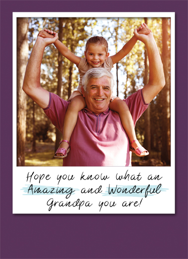 Amazing Wonderful Grandpa Upload FD  Ecard Cover