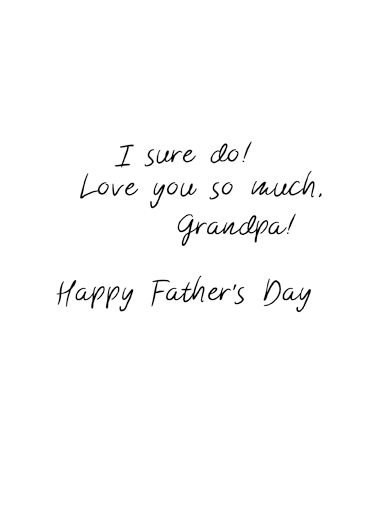 Amazing Wonderful Grandpa Upload FD Father's Day Ecard Inside