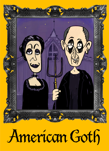 American Goth Funny Ecard Cover
