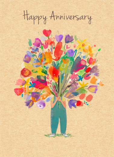 Anniversary Blossoms Anniversary Card Cover