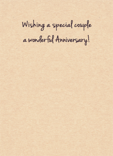 Anniversary Blossoms For Couple Card Inside