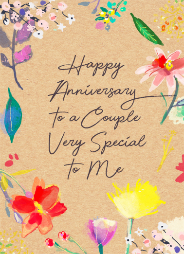 Anniversary Special Couple Anniversary Card Cover