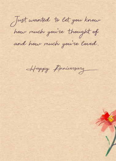 Anniversary Special Couple Anniversary Card Inside