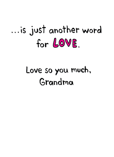 Another Word For Grandma Card Inside