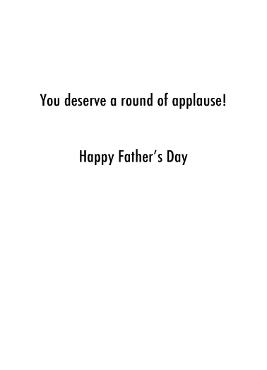 Applause FD Father's Day Card Inside