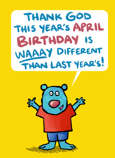 April Bday Critter Social Distancing Card Cover