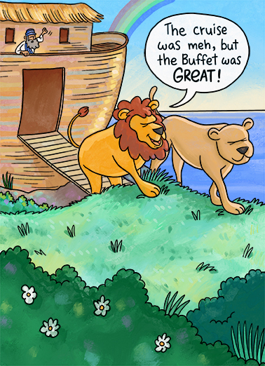 Ark Buffet FD Funny Animals Ecard Cover