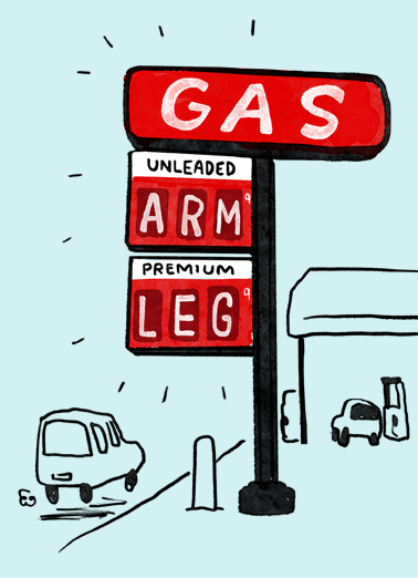 Arm Leg Gas Funny Political Ecard Cover