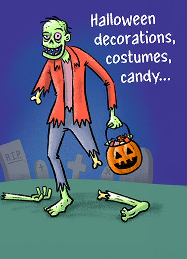 Arm and Leg Zombie Funny Ecard Cover
