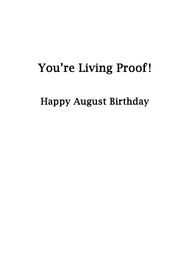 August Birthday August Birthday Card Inside