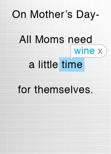 Autocorrect Mother's Day Card Cover