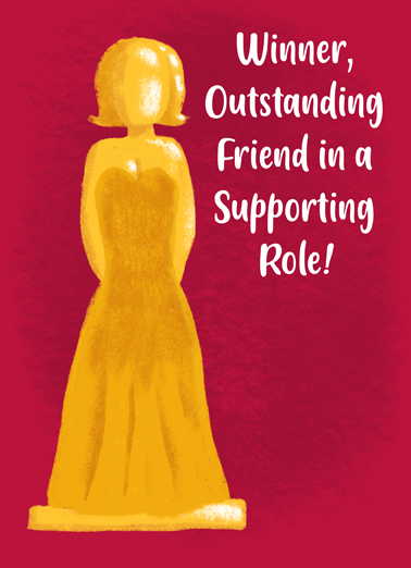 Award Winning Friend From Friend Card Cover