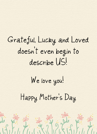 Awesome Amazing Wonderful MOM MD Sweet Card Inside