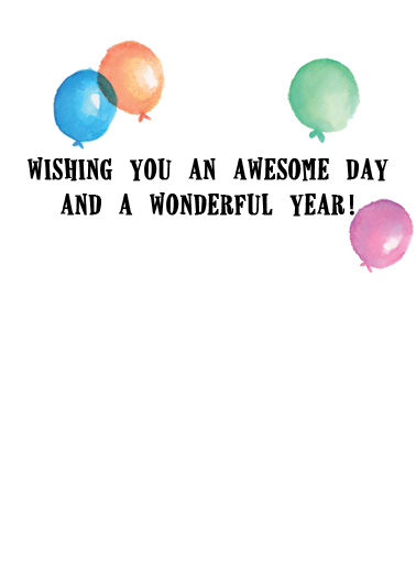 Awesome Day Birthday Ecard Inside