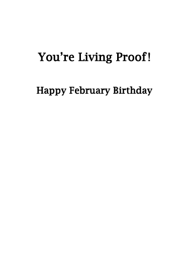 Awesome February February Birthday Ecard Inside