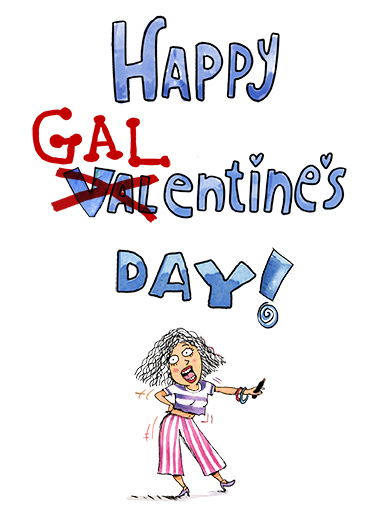 Awesome Galentine Galentine's Day Ecard Cover