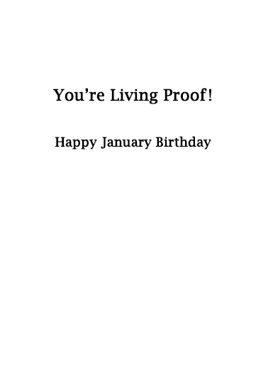 Awesome January Birthday Birthday Ecard Inside