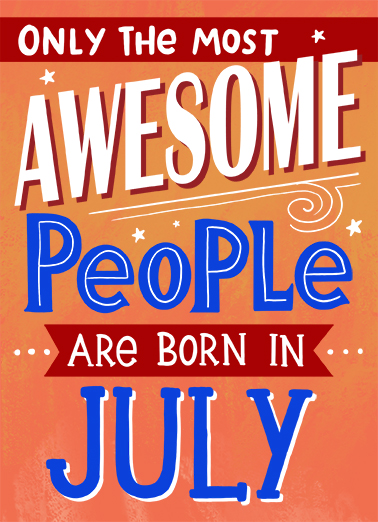 Awesome July  Ecard Cover